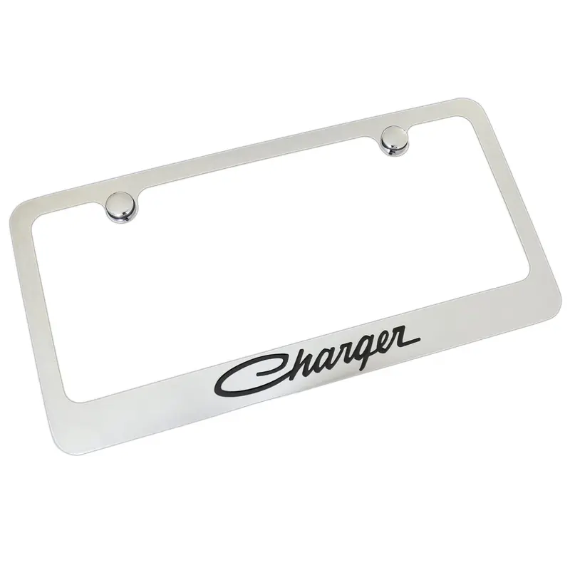 Dodge Charger Classic License Plate Frame (Chrome) 1
