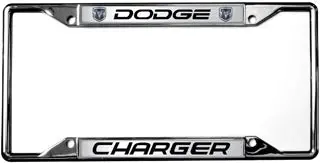 Dodge Charger License Plate Frame (Black) 1