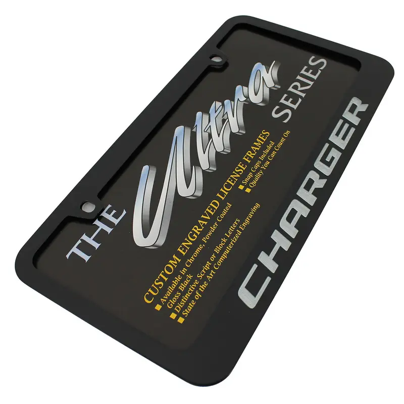 Dodge Charger License Plate Frame (Black) 2