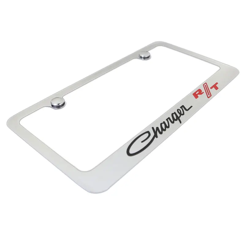Dodge Charger Rt Classic License Plate Frame (Chrome) 2