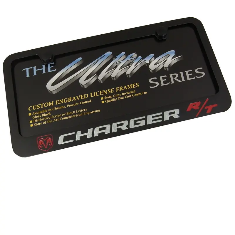 Dodge Charger Rt Icense Plate Frame (Black) 1