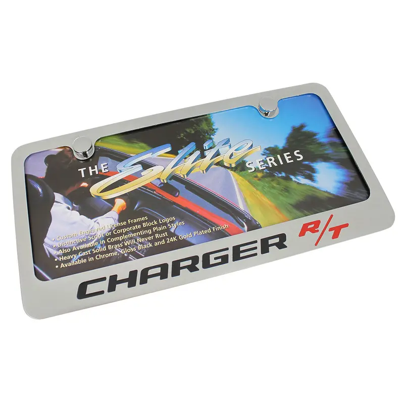 Dodge Charger Rt License Plate Frame (Chrome) 1