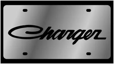 Dodge Charger Stainless Steel License Plate (Chrome) 1
