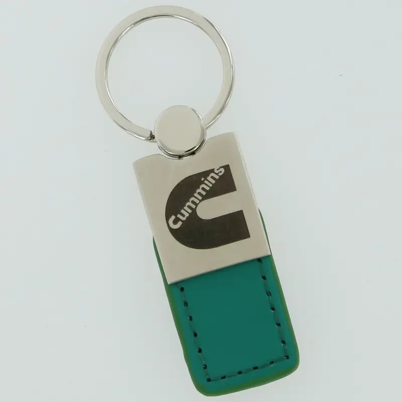 Dodge Cummins Leather Key Chain (Green) 1
