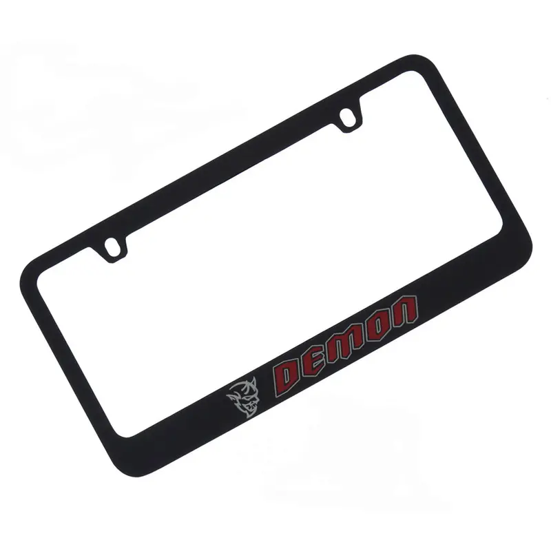 Dodge Demon Logo License Plate Frame (Black) 1