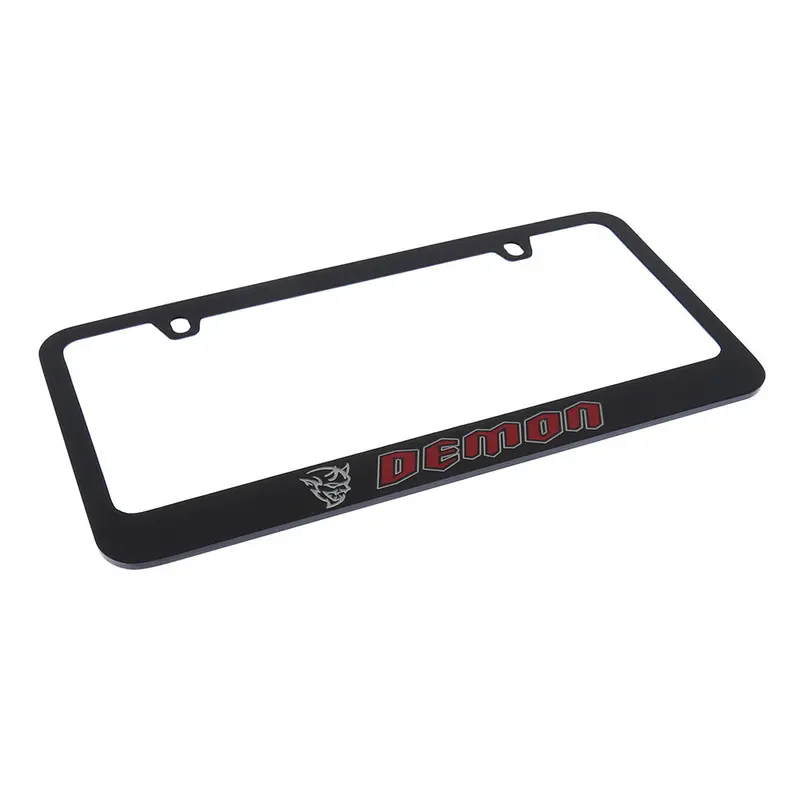 Dodge Demon Logo License Plate Frame (Black) 2