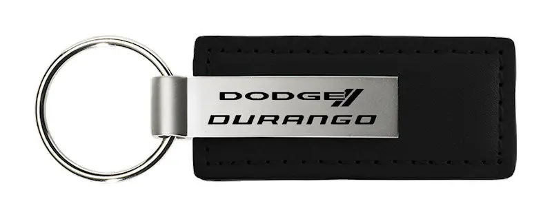 Dodge Durango Leather Keychain (Black) 1