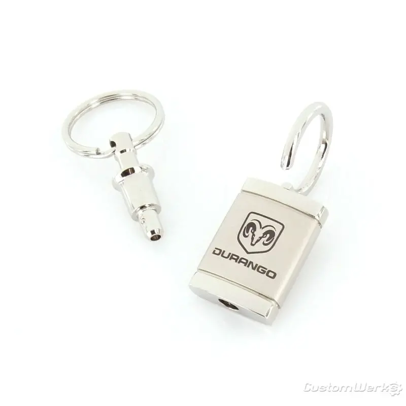 Dodge Durango Satin Valet Keychain (Chrome) 2