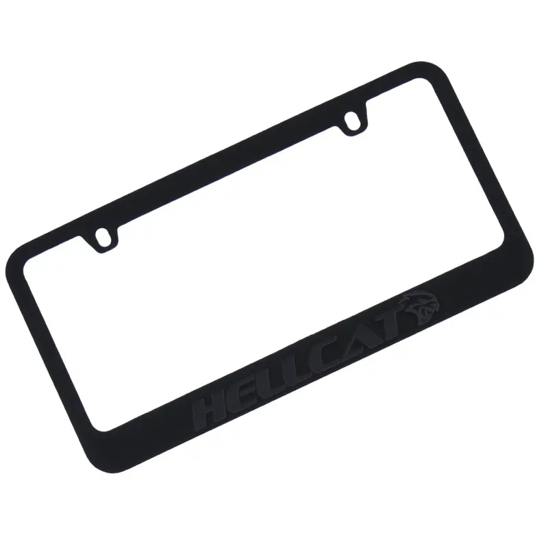 Dodge Hellcat License Plate Frame (Black) 1