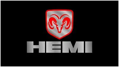 Dodge Hemi Lazer-Tag Acrylic License Plate (Black) 1