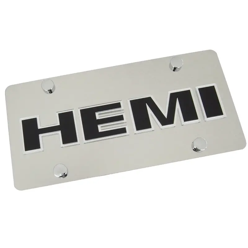 Dodge Hemi License Plate (Chrome) 1