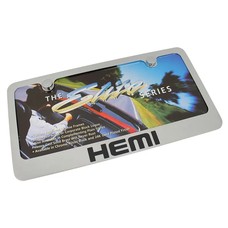Dodge Hemi License Plate Frame (Chrome) 1