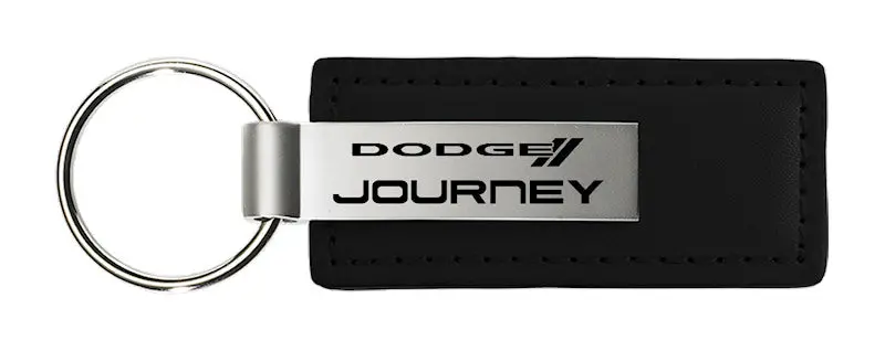 Dodge Journey Leather Key Chain (Black) 1