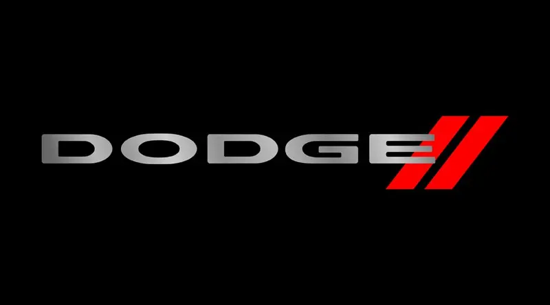 Dodge Logo License Plate (Black) 1