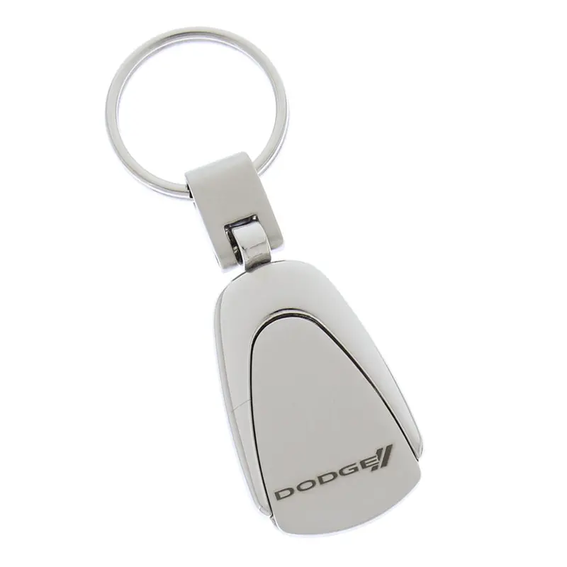 Dodge Logo Tear Drop Key Chain (Chrome) 1