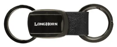 Dodge Longhorn Double Valet Key Chain (Gun Metal) 1
