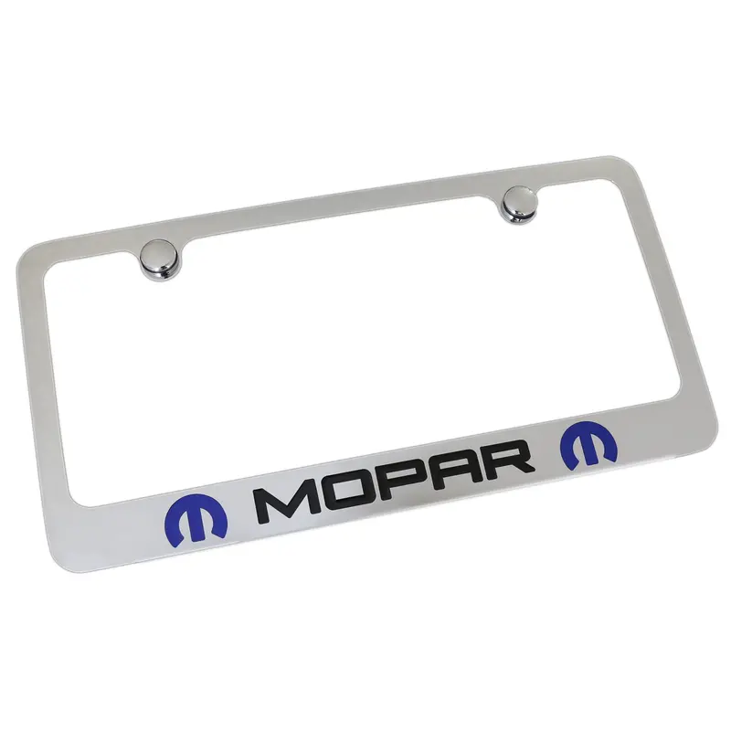 Dodge Mopar Dual Logo License Plate Frame (Chrome) 1