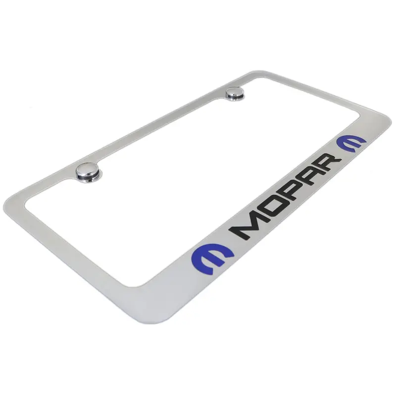 Dodge Mopar Dual Logo License Plate Frame (Chrome) 2