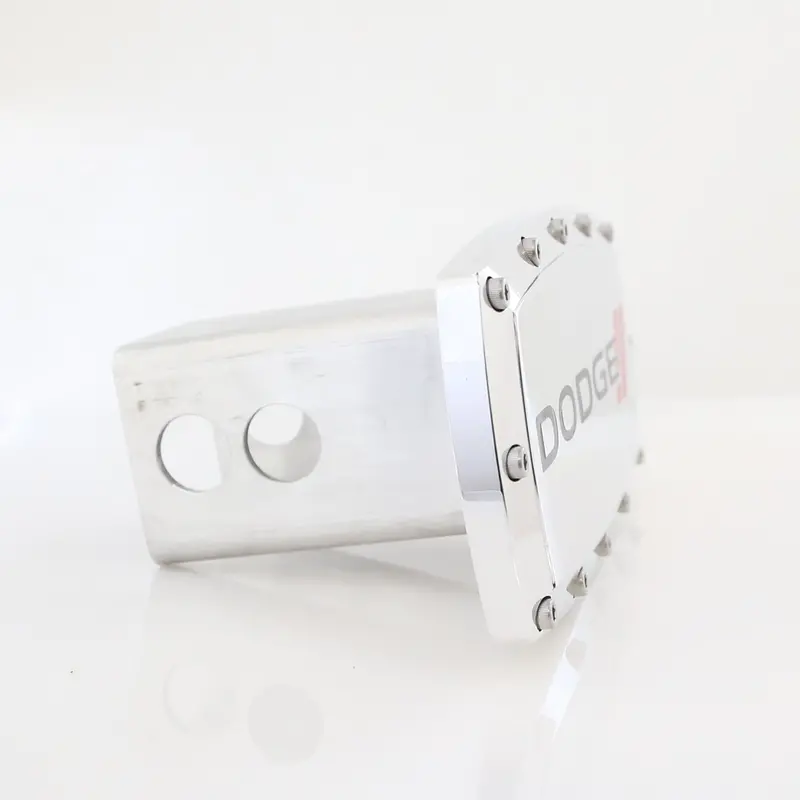 Dodge New Logo Billet Tow Hitch Cover (Chrome) 2