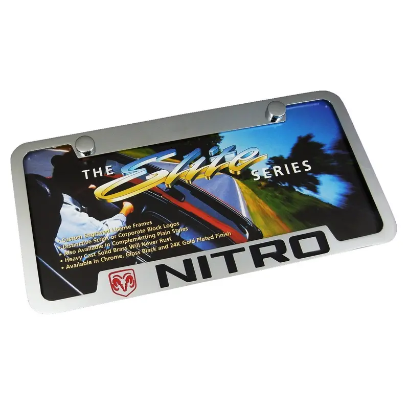 Dodge Nitro License Plate Frame (Chrome) 1
