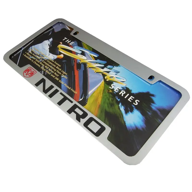 Dodge Nitro License Plate Frame (Chrome) 2
