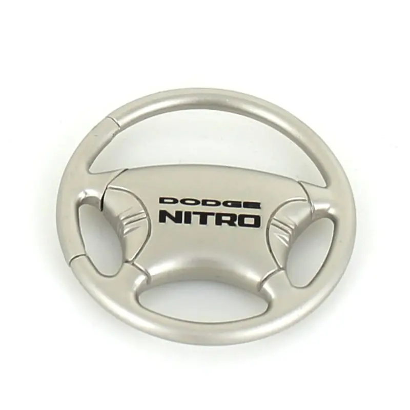 Dodge Nitro Steering Wheel Keychain (Chrome) 1