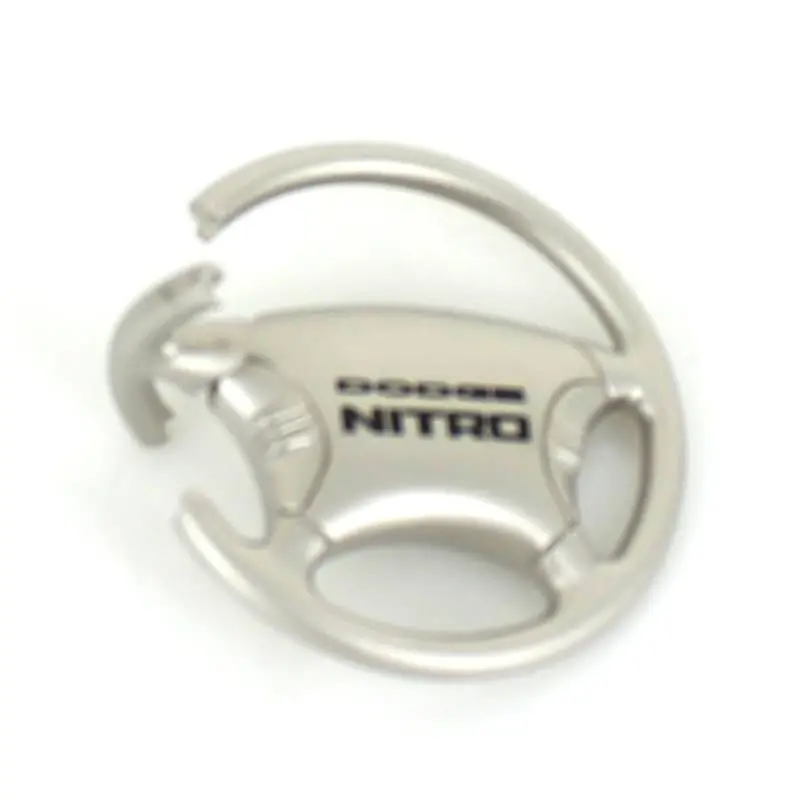 Dodge Nitro Steering Wheel Keychain (Chrome) 2