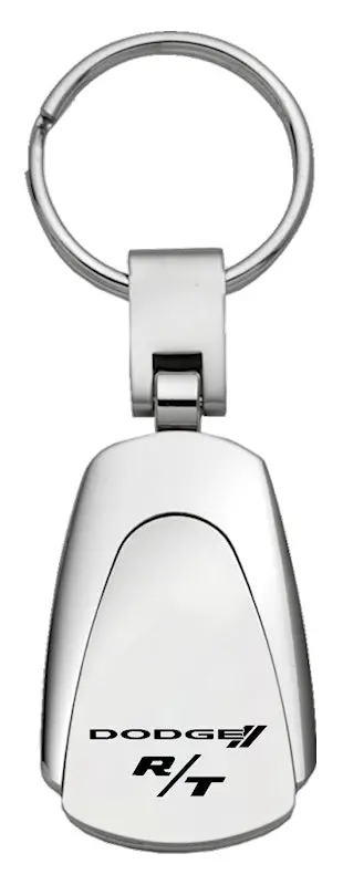 Dodge R/T Teardrop Key Chain (Silver) 1
