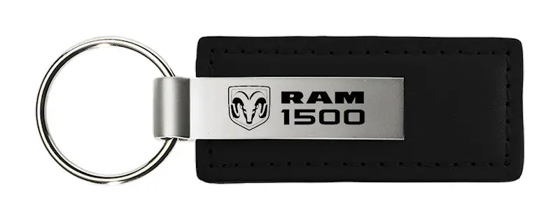 Dodge Ram 1500 Leather Key Chain (Black) 1