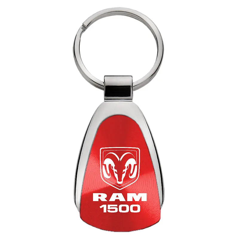 Dodge Ram 1500 Tear Drop Key Ring (Red) 1