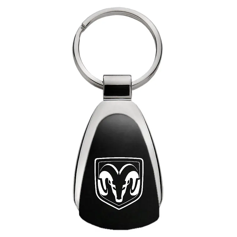 Dodge Ram Head Logo Tear Drop Key Ring 2
