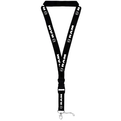 Dodge Ram Lanyard (White On Black) 1