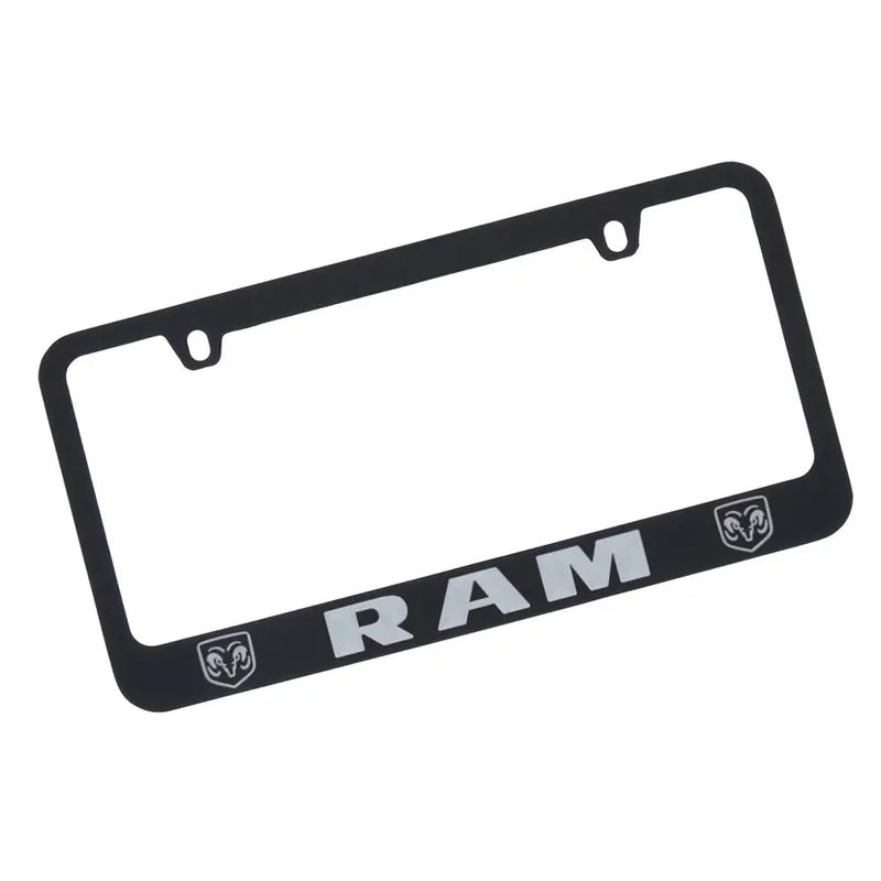 Dodge Ram Logo License Plate Frame (Black) 1