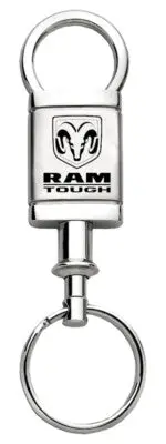 Dodge Ram Satin Chrome Valet Key Chain (Silver) 1