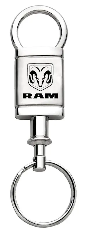 Dodge Ram Satin Valet Keychain (Chrome) 1
