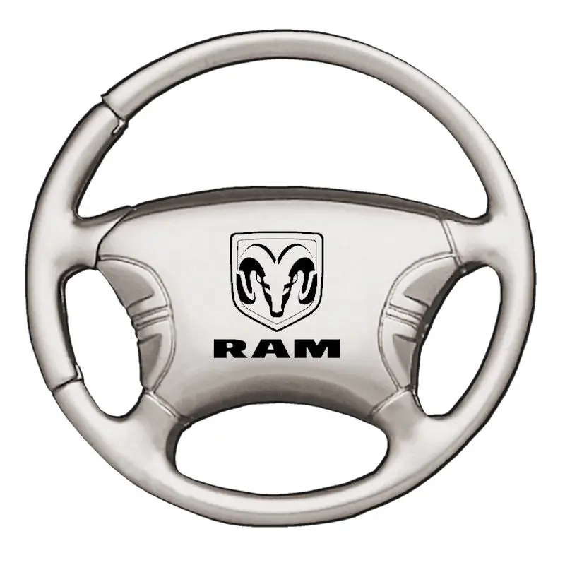 Dodge Ram Steering Wheel Keychain (Chrome) 1