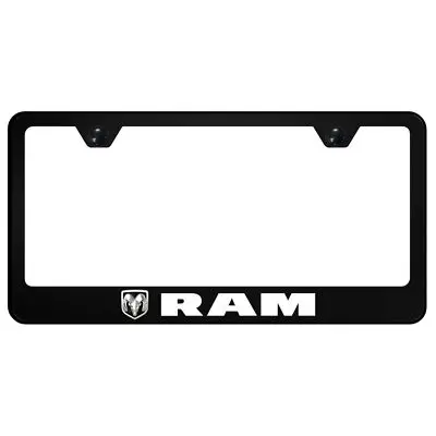 Dodge Ram Uv Print Polycarbonate License Plate Frame (Black) 1