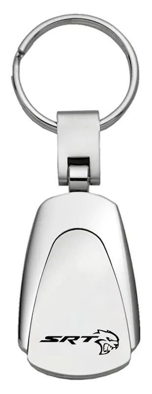 Dodge Srt Hellcat Teardrop Key Chain (Silver) 1