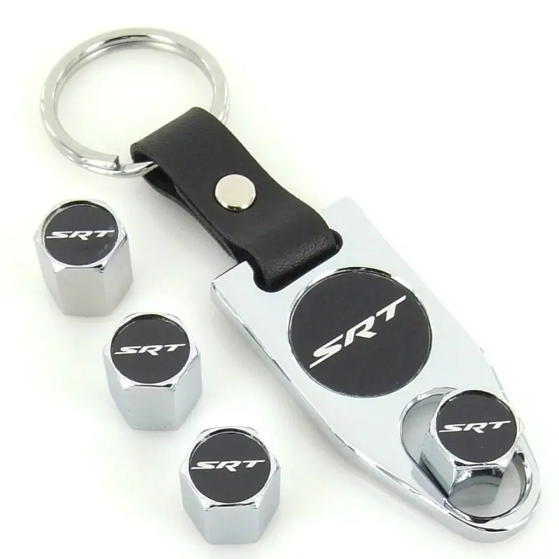 Dodge Srt Tire Valve Caps Wrench Gift Set (Chrome) 1