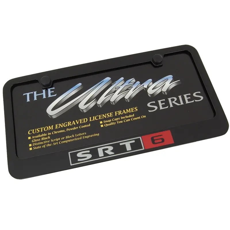 Dodge Srt6 License Plate Frame (Black) 1