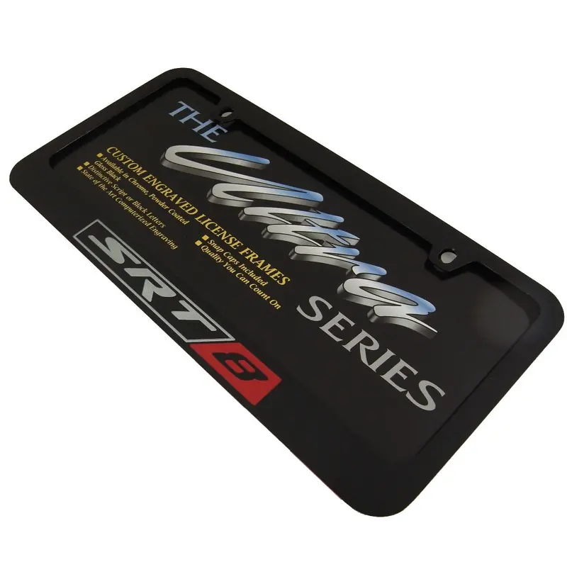Dodge Srt8 License Plate Frame (Black) 2