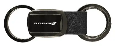 Dodge Stripe Double Valet Key Chain (Gun Metal) 1
