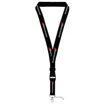 Dodge Stripe Lanyard (White On Black) 1