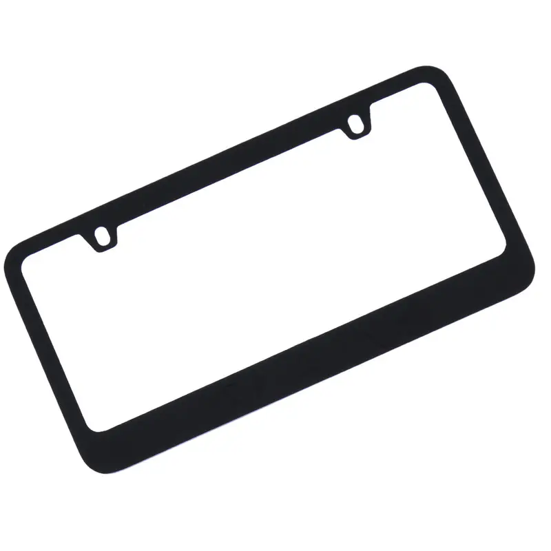 Dodge Trucks Logo License Plate Frame (Black On Black) 1