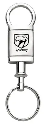 Dodge Viper (Sneaky Pete) Satin Chrome Valet Key Chain (Silver) 1