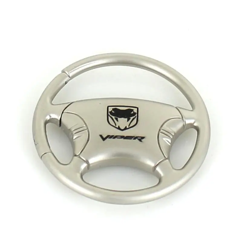 Dodge Viper Steering Wheel Keychain (Chrome) 1