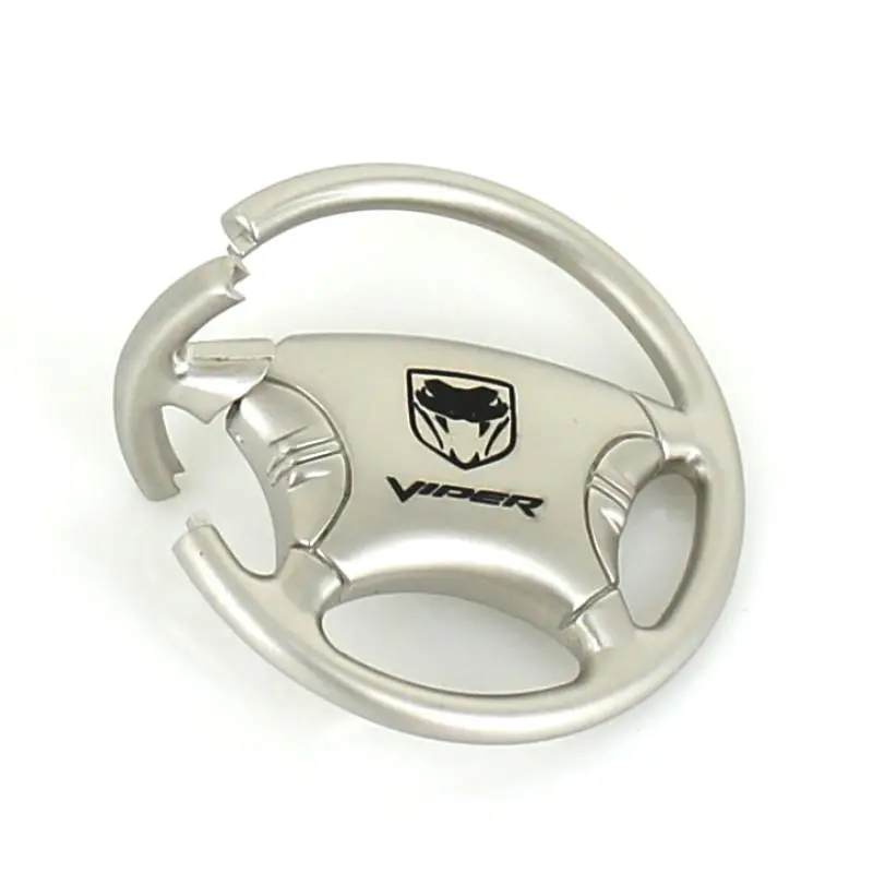 Dodge Viper Steering Wheel Keychain (Chrome) 2