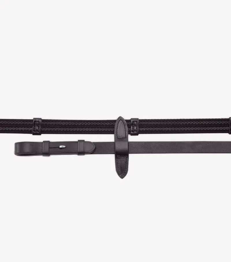 Domenico Web & Rubber Grip Reins Brown 1
