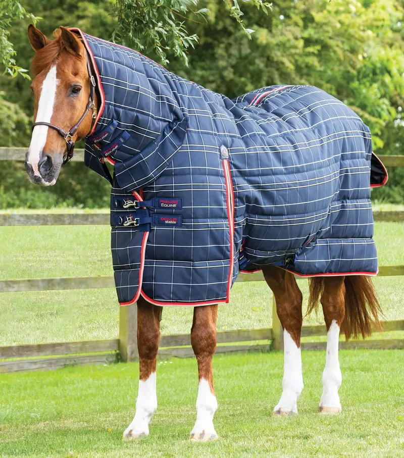 Domus 200G Combo Stable Rug Navy Check 1
