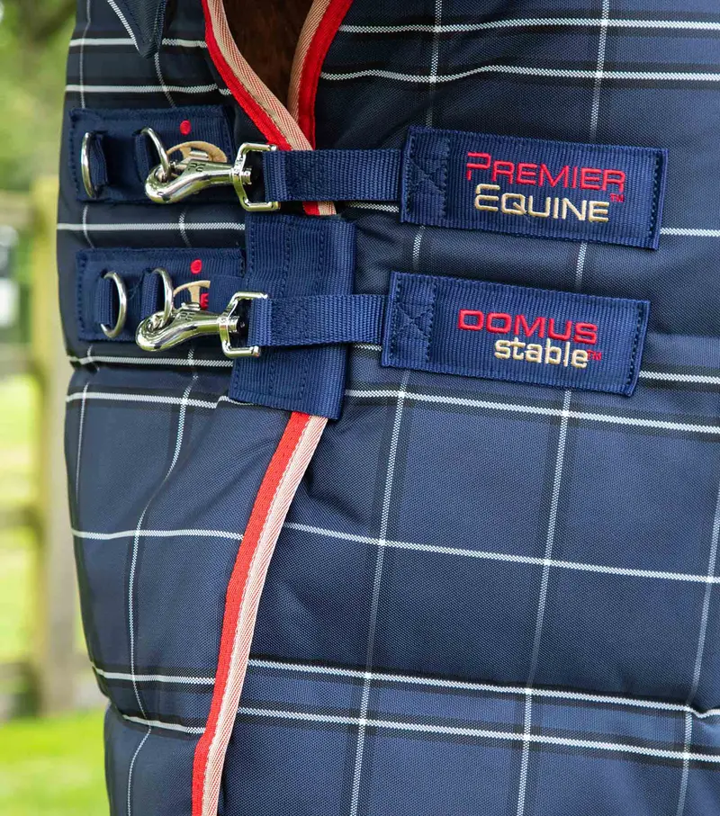 Domus 200G Combo Stable Rug Navy Check 3